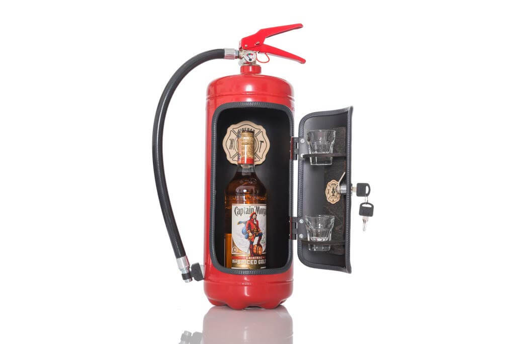 Feuerlöscher Minibar - Das Alkoholversteck »